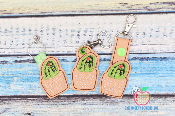 A Review of the Cute Cactus Plant Keyfob Embroidery Design