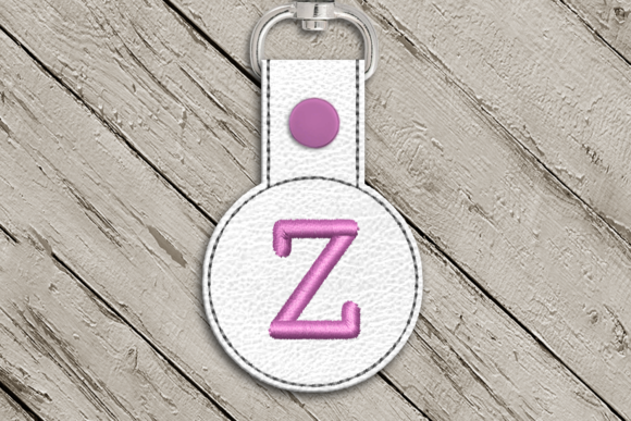 A Review of the Letter Z ITH Round Key Fob Applique Design