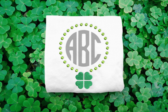 A Round Monogram Frame That Captures Irish Charm