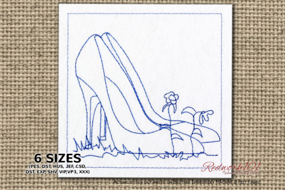 A Seller's Review: High Heeled Shoe Bluework Embroidery