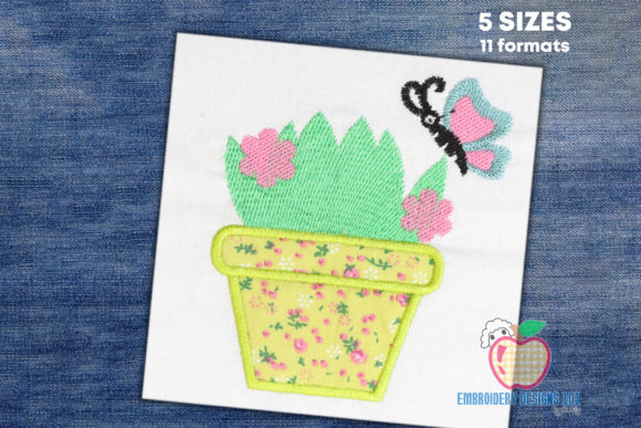 A Seller’s Review: The Plant Pot with Butterfly Embroidery Design