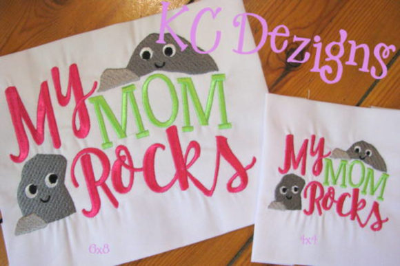 A Warm, Handmade Gift Review: My Mom Rocks Applique Design