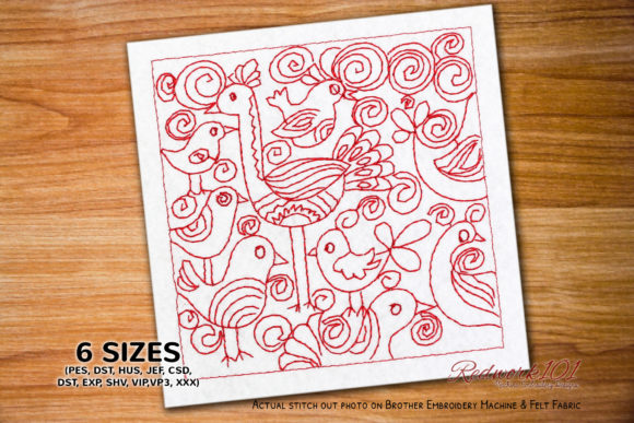 Bird Design Seamless Pattern Redwork: A Designer's Review