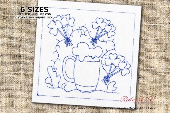 Embroidery Design Review: Enjoying St. Patrick's Day with Beer