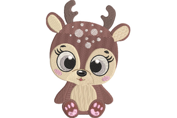 Evaluating Baby Deer with Cute Eyes for Your Embroidery Shop