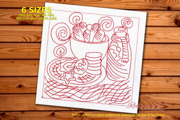 Fast Food Embroidery: Rustic Charm for Seasonal Products