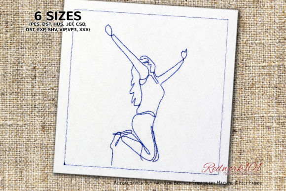 Happy Jumping Women Embroidery Design Review