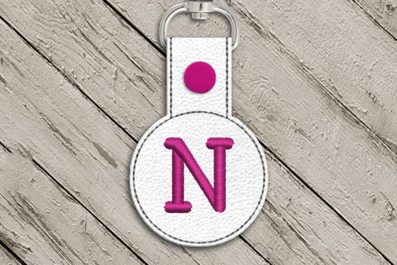 Letter N ITH Round Key Fob Applique: A Real-World Embroidery Review