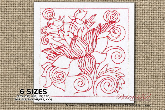 Lotus Redwork Embroidery: A Fair-Ready Design Review