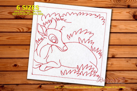 Reviewing Deer Sitting on Grass Design for Holiday Products